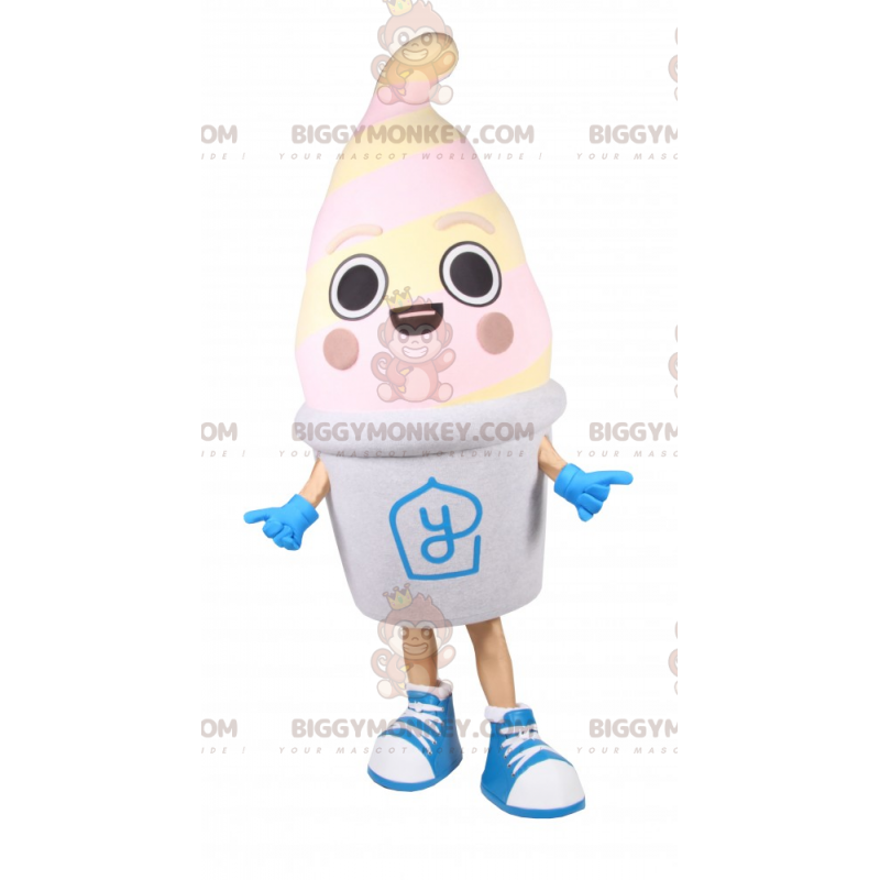 Vaniljglasskruka BIGGYMONKEY™ Maskotdräkt - BiggyMonkey maskot Vaniljglasskruka BIGGYMONKEY™ Maskotdräkt - BiggyMonkey maskot