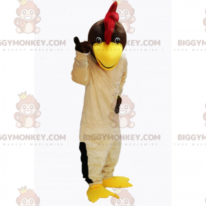 Beige kip BIGGYMONKEY™ mascottekostuum - Biggymonkey.com
