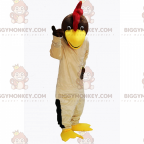 Beige Henne BIGGYMONKEY™ Maskottchen-Kostüm - Hühner Maskottchen - Hähne - Hühner - BIGGYMONKEY_016652 - BiggyMonkey.com