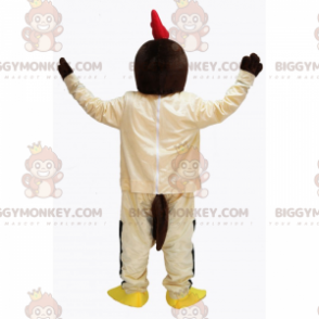  Costume da mascotte BIGGYMONKEY™ gallina beige - Polli mascotte - Galli - Polli - BIGGYMONKEY_016652 - BiggyMonkey.com