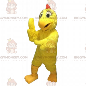 Big Eyes Yellow Hen BIGGYMONKEY™ Maskotdräkt - Höns maskot - tuppar - kycklingar - BIGGYMONKEY_016657 - BiggyMonkey.com