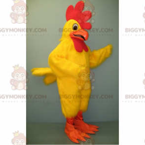 Gul kylling og oransje nebb BIGGYMONKEY™ maskotkostyme - Høns-maskot - Haner - Høner - BIGGYMONKEY_016658 - BiggyMonkey.com