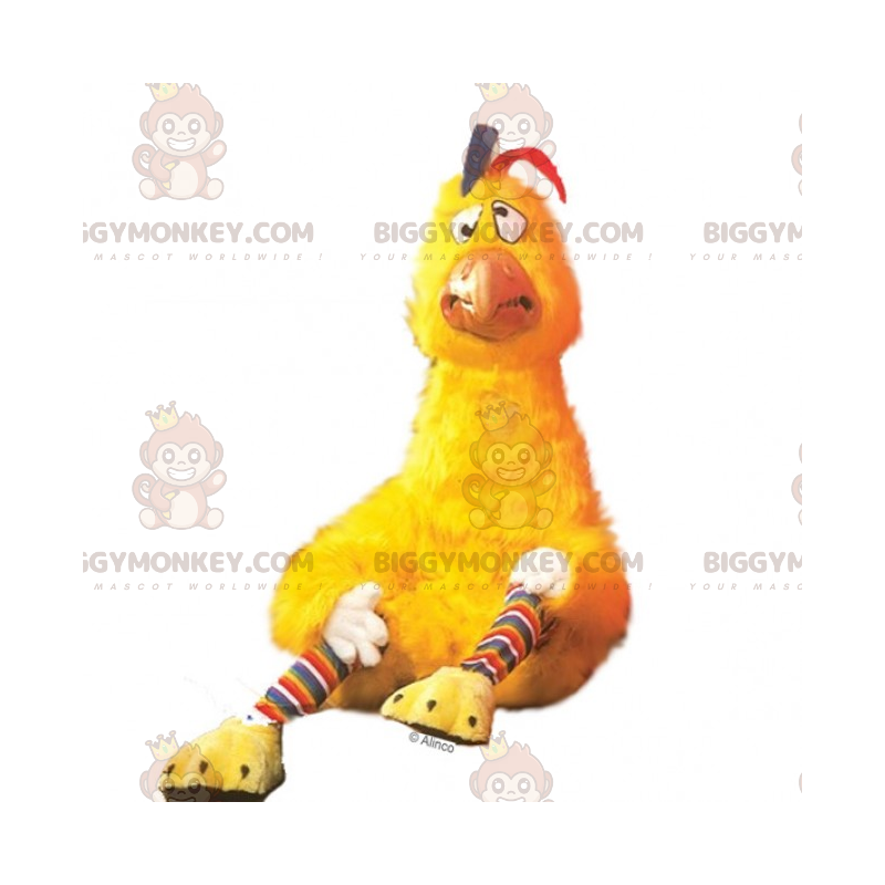 Confused Chicken BIGGYMONKEY™ Maskotdräkt - Höns maskot - tuppar - kycklingar - BIGGYMONKEY_016664 - BiggyMonkey.com