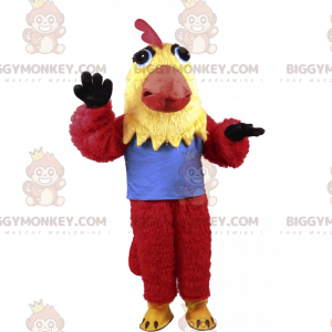 Costume mascotte pollo tricolore BIGGYMONKEY™ - Biggymonkey.com
