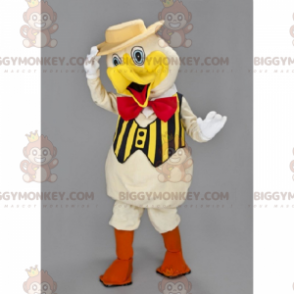  Costume da mascotte pulcino BIGGYMONKEY™ con cappello e papillon - Polli mascotte - Galli - Polli - BiggyMonkey.com