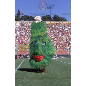 Giant Green and Red Christmas Tree BIGGYMONKEY™ Mascot Costume