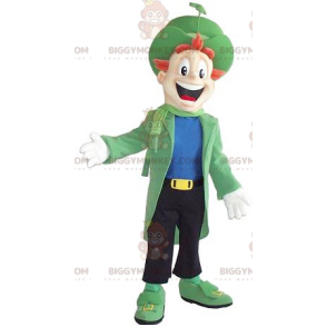 BIGGYMONKEY™ mascot costume of a smiling man dressed in a very