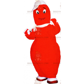 Costume de mascotte BIGGYMONKEY™ de quille orange -