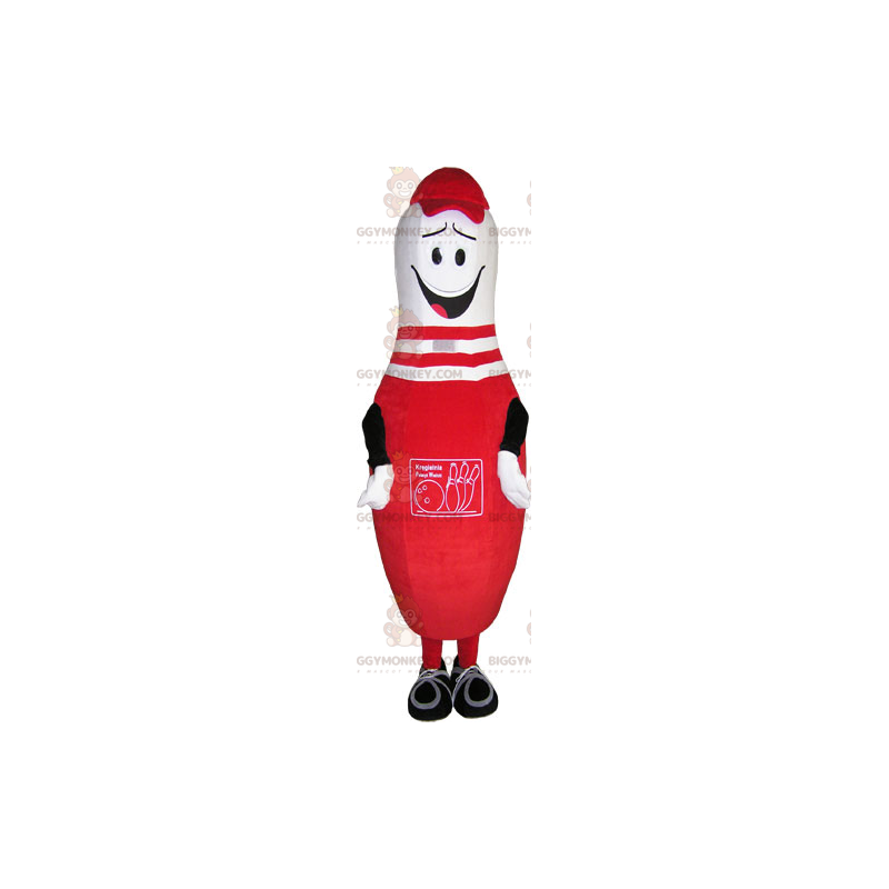 Mascote monstro vermelho com cabeça gigante e Cortar L (175-180CM)