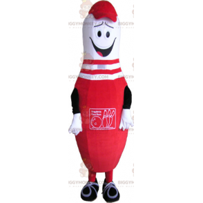 Fantasia de mascote BIGGYMONKEY™ de Skittle Vermelho - Mascotes não classificados - BIGGYMONKEY_016702 - BiggyMonkey.com