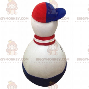 Blue, White, Red Tricolor Skittle BIGGYMONKEY™ Mascot Costume -