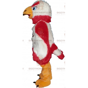 Tofarvet Raptor BIGGYMONKEY™ maskotkostume - Fuglemaskot - BIGGYMONKEY_016705 - BiggyMonkey.com