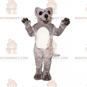 Valkoinen Bellied Rat BIGGYMONKEY™ maskottiasu - Biggymonkey.com