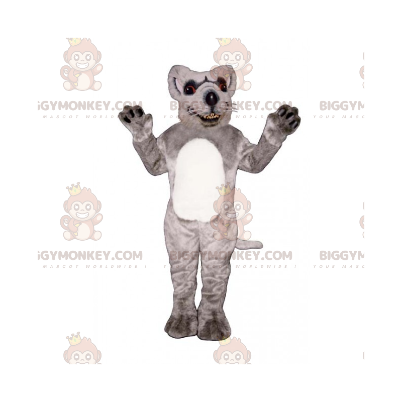 Costume da mascotte BIGGYMONKEY™ con topo dal ventre bianco - Costume da mascotte BIGGYMONKEY™ con topo dal ventre bianco -