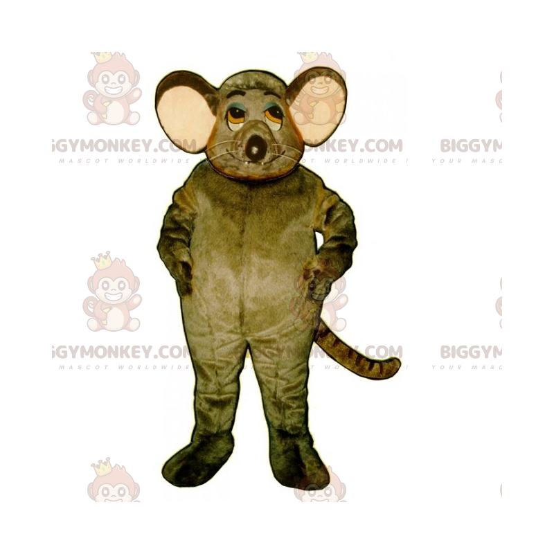 Costume da mascotte BIGGYMONKEY™ Ratto dalle orecchie grandi -