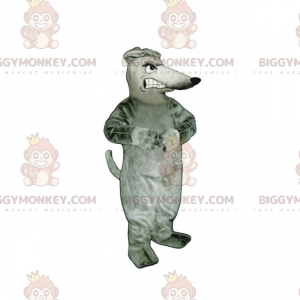 Wütende graue Ratte BIGGYMONKEY™ Maskottchen-Kostüm -