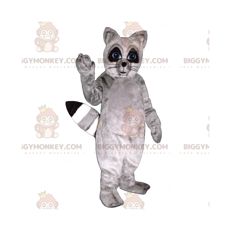 Costume da mascotte BIGGYMONKEY™ di procione grigio - Costume da mascotte BIGGYMONKEY™ di procione grigio -