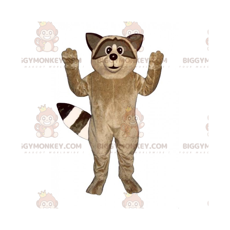 Costume mascotte BIGGYMONKEY™ di procione marrone - Costume mascotte BIGGYMONKEY™ di procione marrone -