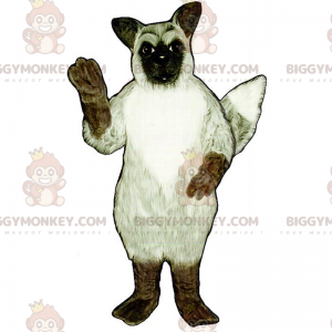 Kostým maskota hnědonohého bílé lišky BIGGYMONKEY™ –