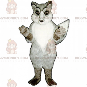 Gray and White Fox BIGGYMONKEY™ Mascot Costume – Biggymonkey.com