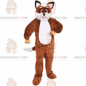 Kostým maskota Hnědobílého Foxe BIGGYMONKEY™ - Fox maskoti - BIGGYMONKEY_016744 - BiggyMonkey.com