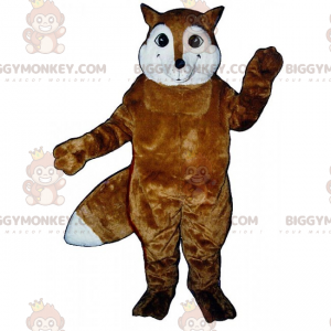 Brown Fox White Face BIGGYMONKEY™ Mascot Costume -