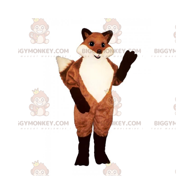 BIGGYMONKEY™ Red Fox och Black Paws Maskotdräkt - BiggyMonkey BIGGYMONKEY™ Red Fox och Black Paws Maskotdräkt - BiggyMonkey