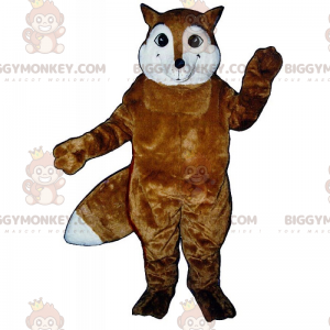 Kostým maskota usmívající se lišky BIGGYMONKEY™ –