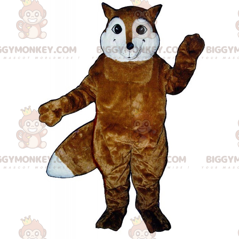 Smiling Fox BIGGYMONKEY™ maskotdräkt - Räv maskot - BIGGYMONKEY_016750 - BiggyMonkey.com
