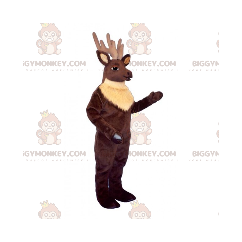 BIGGYMONKEY™ Long Antler Ren Mascot Dräkt - BiggyMonkey maskot BIGGYMONKEY™ Long Antler Ren Mascot Dräkt - BiggyMonkey maskot