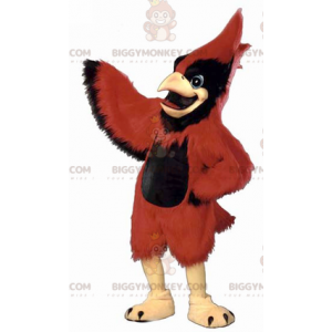 Veldig majestetisk rød og svart fugl BIGGYMONKEY™ maskotkostyme - Fuglemaskot - BIGGYMONKEY_02053 - BiggyMonkey.com