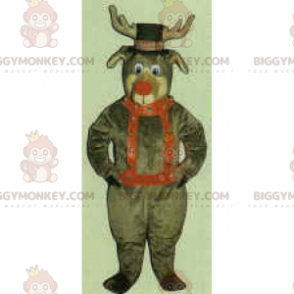 Στολή μασκότ BIGGYMONKEY™ Τάρανδος Άγιου Βασίλη - Μασκότ ελαφιών και ελαφιών - BIGGYMONKEY_016769 - BiggyMonkey.com