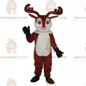 Kerstman Rendier BIGGYMONKEY™ Mascottekostuum - Mascottes van herten en herten - BIGGYMONKEY_016770 - BiggyMonkey.com