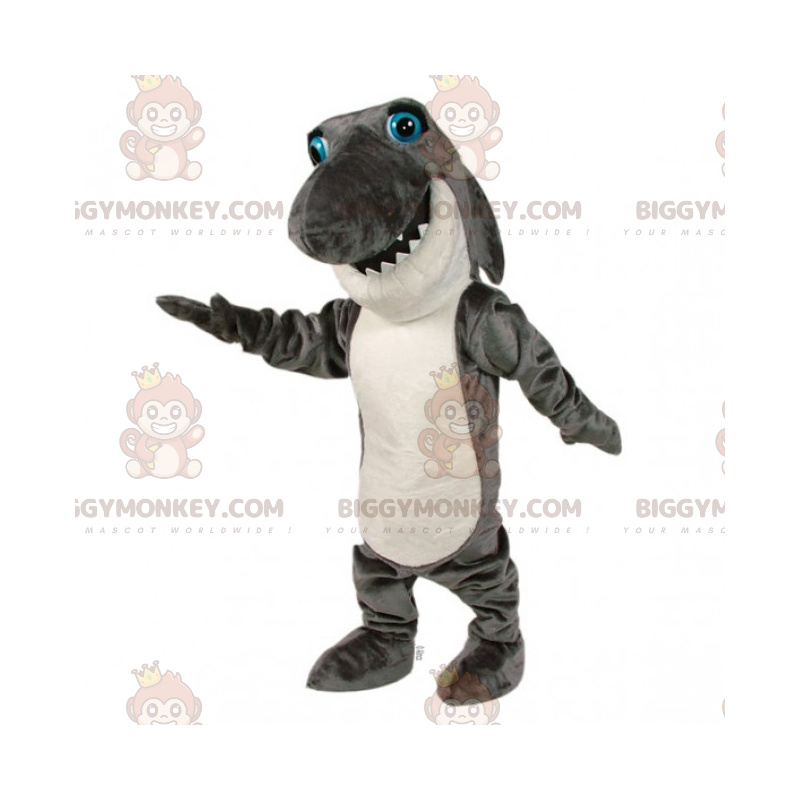 Disfraz de mascota de tiburón de ojos azules BIGGYMONKEY™ - Disfraz de mascota de tiburón de ojos azules BIGGYMONKEY™ -