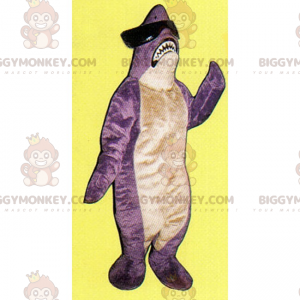 Shark BIGGYMONKEY™ maskotkostyme med mørke briller - Fiskemaskotter - BIGGYMONKEY_016785 - BiggyMonkey.com