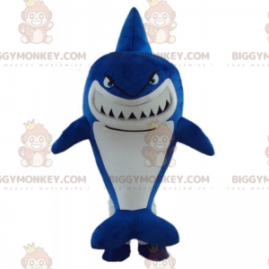 Kostým maskota Angry Blue Shark BIGGYMONKEY™ – Biggymonkey.com