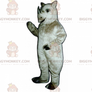 Kostým maskota nosorožce BIGGYMONKEY™ s malými kly - Zvířecí maskoti - BIGGYMONKEY_016798 - BiggyMonkey.com