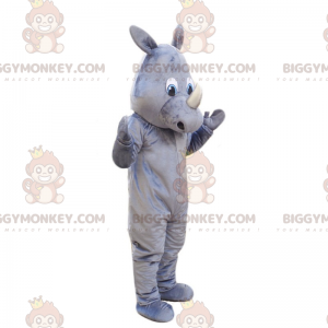 Fantasia de mascote rinoceronte cinza BIGGYMONKEY™ –