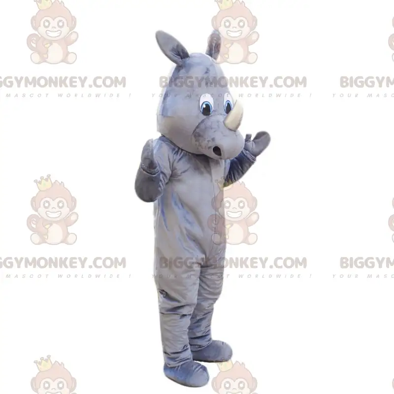 Graues Nashorn BIGGYMONKEY™ Maskottchenkostüm - Biggymonkey.com Graues Nashorn BIGGYMONKEY™ Maskottchenkostüm - Biggymonkey.com