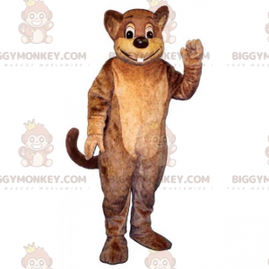 Costume da mascotte grande roditore sorridente BIGGYMONKEY™ -