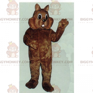 Costume de mascotte BIGGYMONKEY™ de rongeur aux grosses joues -