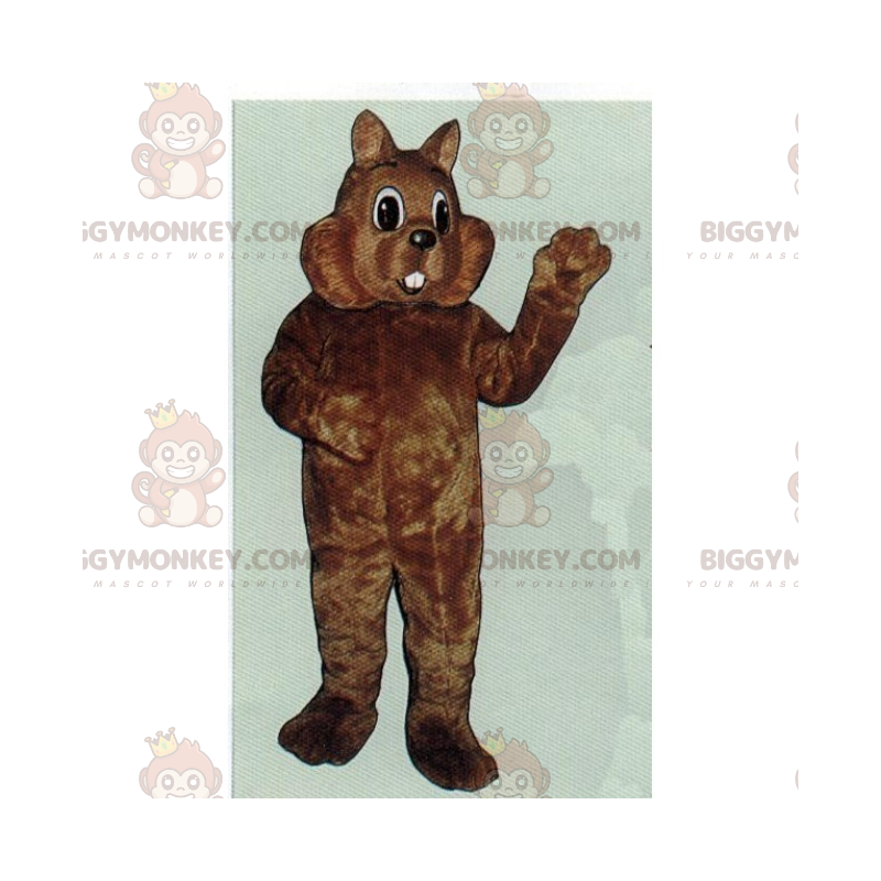 Disfraz de mascota de roedor de mejillas gordas BIGGYMONKEY™ - Disfraz de mascota de roedor de mejillas gordas BIGGYMONKEY™ -