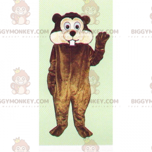 BIGGYMONKEY™ Big Cheek Store Tænder Gnavermaskotkostume - Mus maskot - BIGGYMONKEY_016816 - BiggyMonkey.com