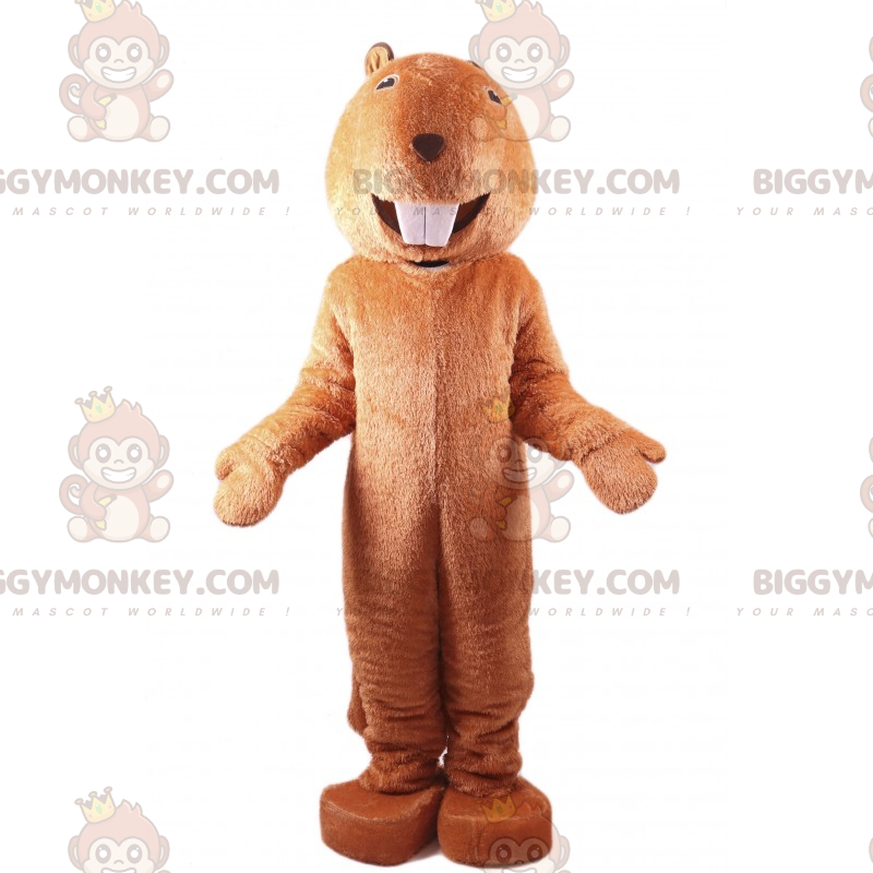 Grote tanden knaagdier BIGGYMONKEY™ mascottekostuum - Grote tanden knaagdier BIGGYMONKEY™ mascottekostuum -