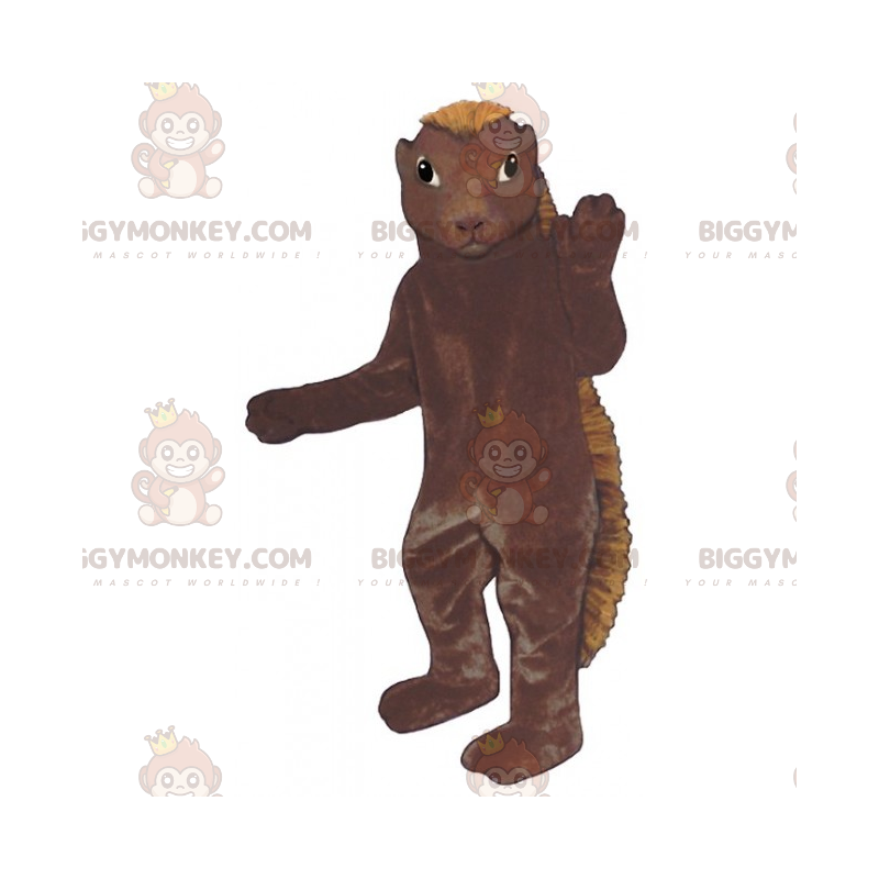 BIGGYMONKEY™ Jyrsijän maskottiasu pitkällä harjalla - BIGGYMONKEY™ Jyrsijän maskottiasu pitkällä harjalla -