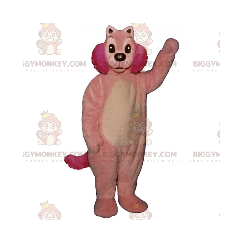 Fantasia de mascote de roedor rosa BIGGYMONKEY™ – Fantasia de mascote de roedor rosa BIGGYMONKEY™ –