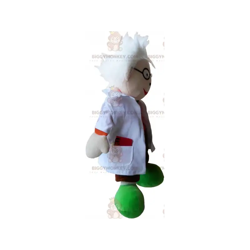 Costume de mascotte BIGGYMONKEY™ de scientifique fou -