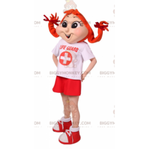 Retter BIGGYMONKEY™ Maskottchenkostüm mit Steppdecken -