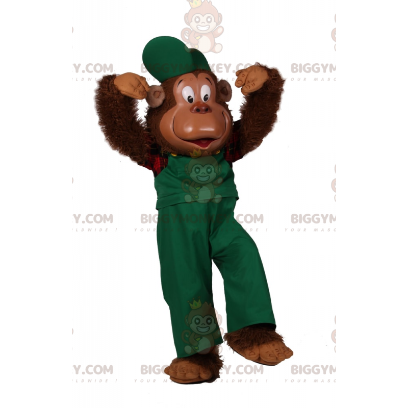 Mono con overol BIGGYMONKEY™ Disfraz de mascota - Tamaño L (175