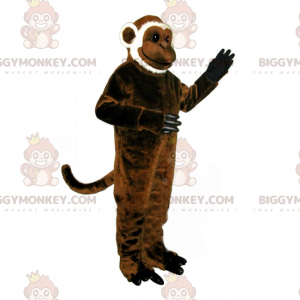 Καφέ και Λευκή Στολή Μασκότ BIGGYMONKEY™ - Biggymonkey.com